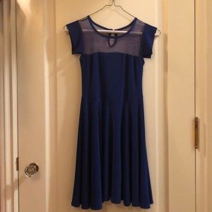 Blue un deux trois dress for young girl